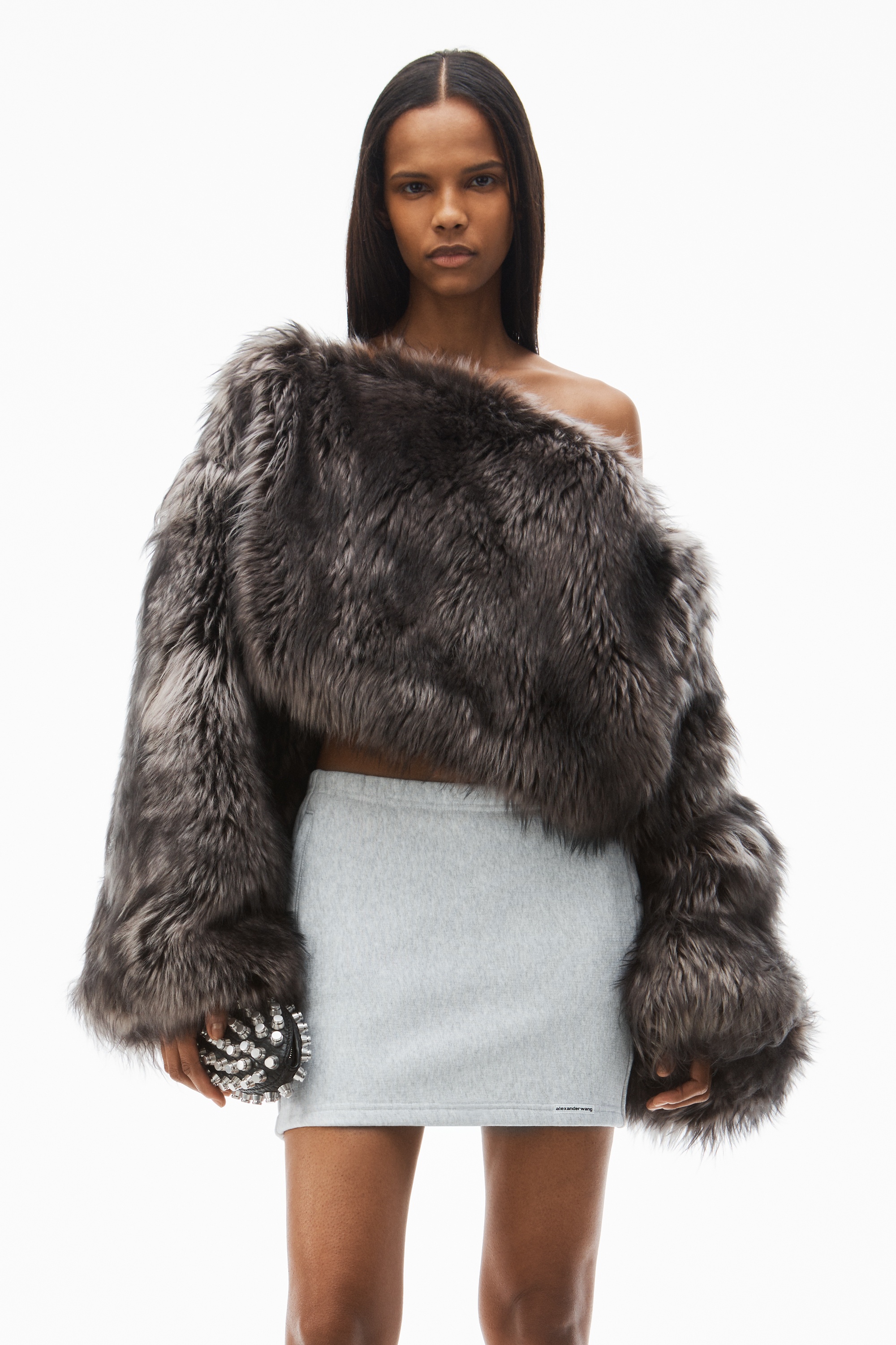mini skirt in classic cotton terry - 5