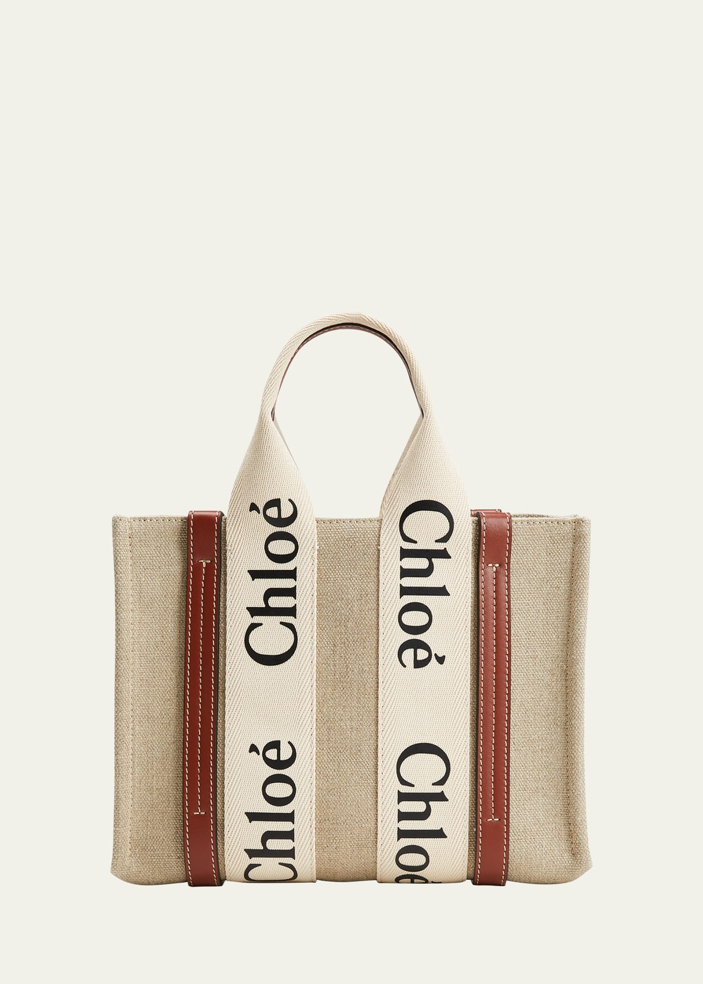 Woody Small Eco Linen Tote Bag - 1