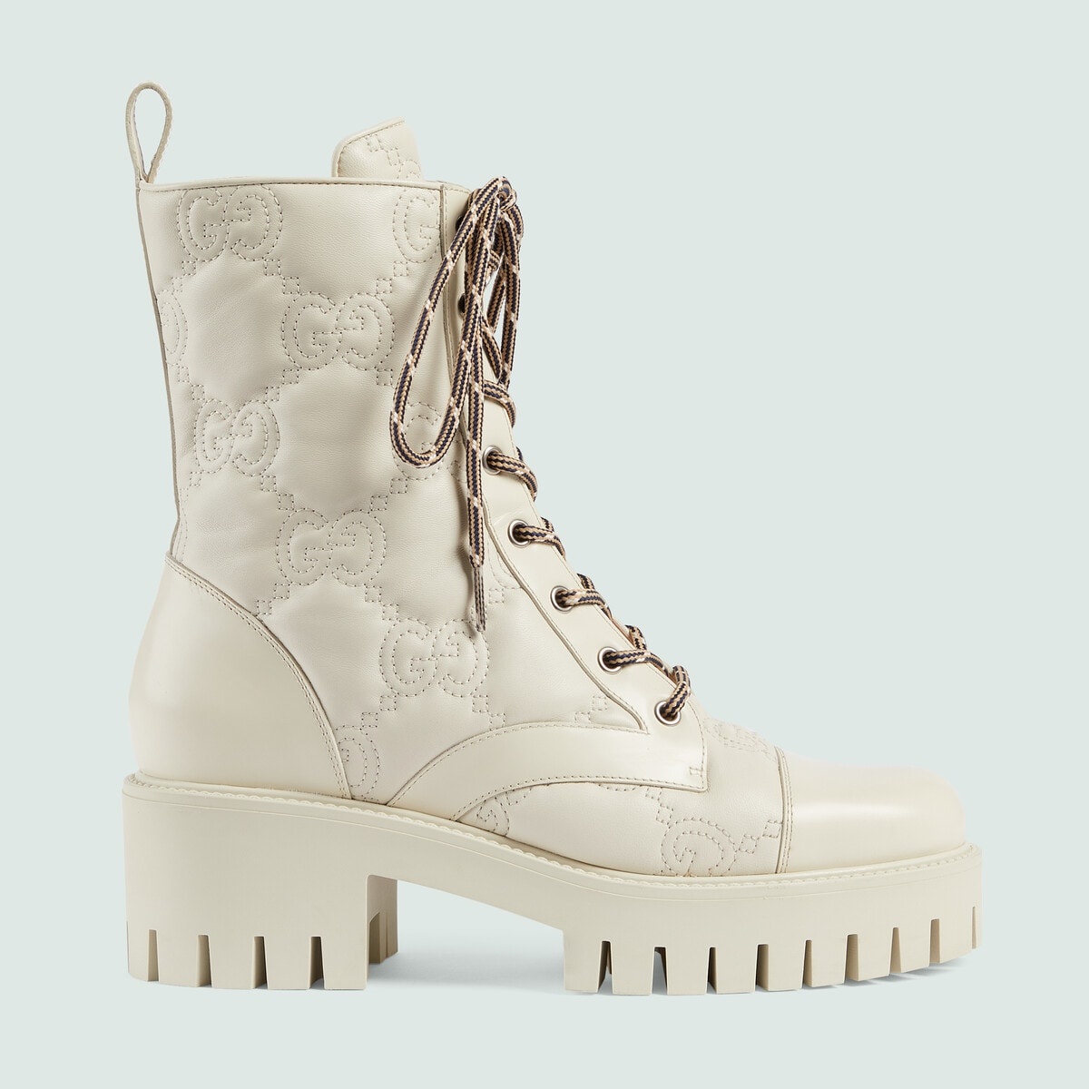 Women's GG Matelassé lace-up boot - 1