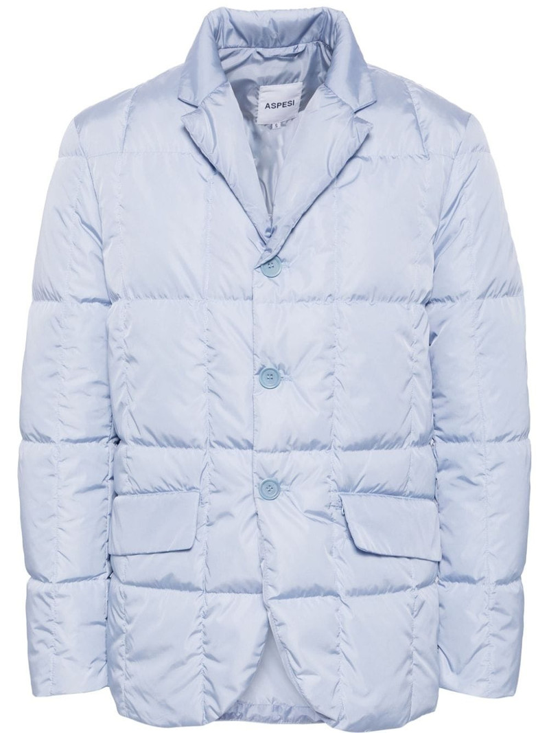 padded single-breasted blazer 1