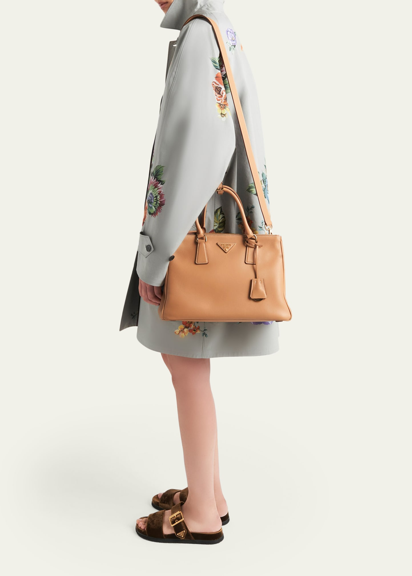 Galleria Grain Leather Top-Handle Bag - 5