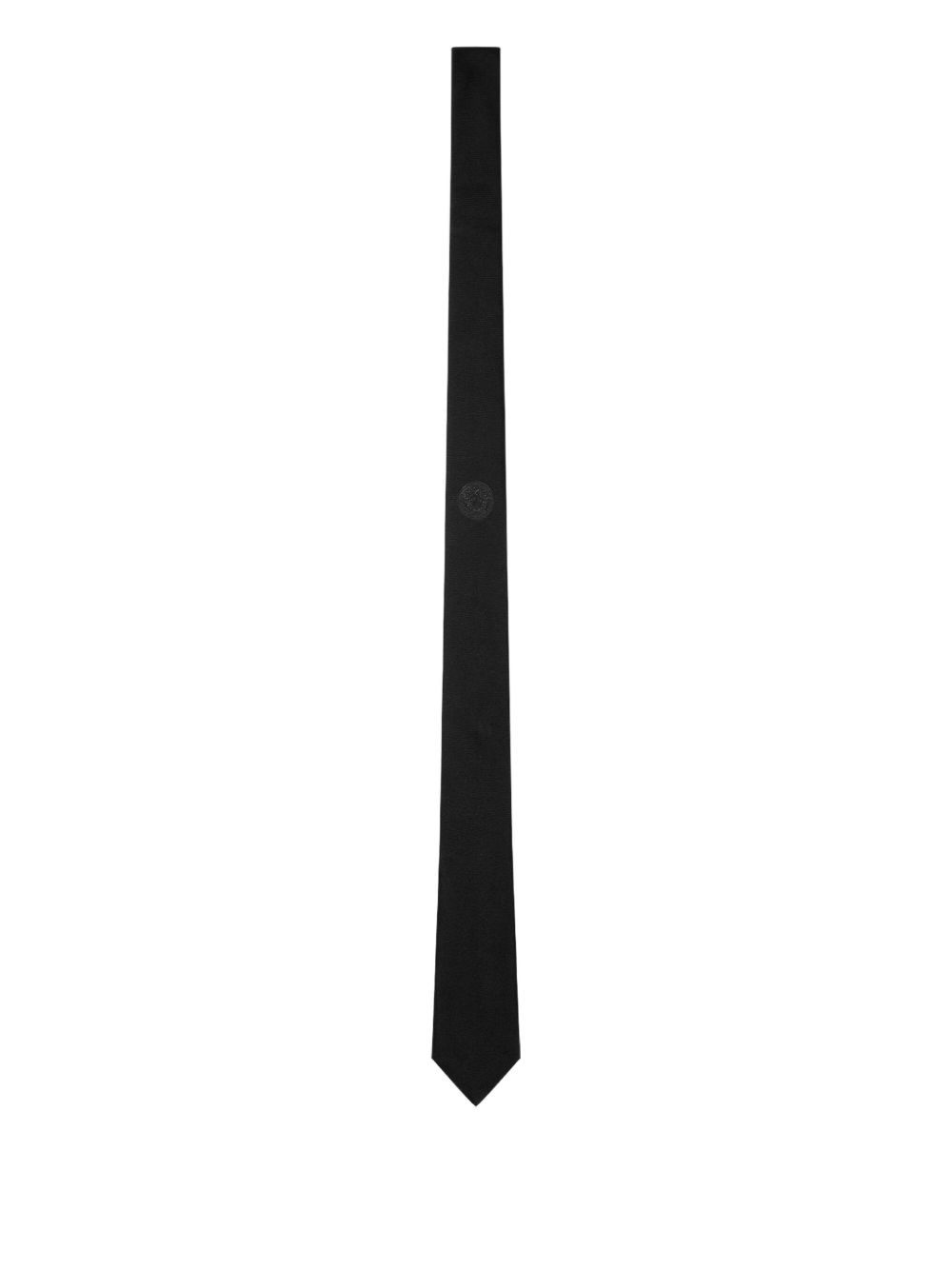 Medusa-embroidered tie - 1