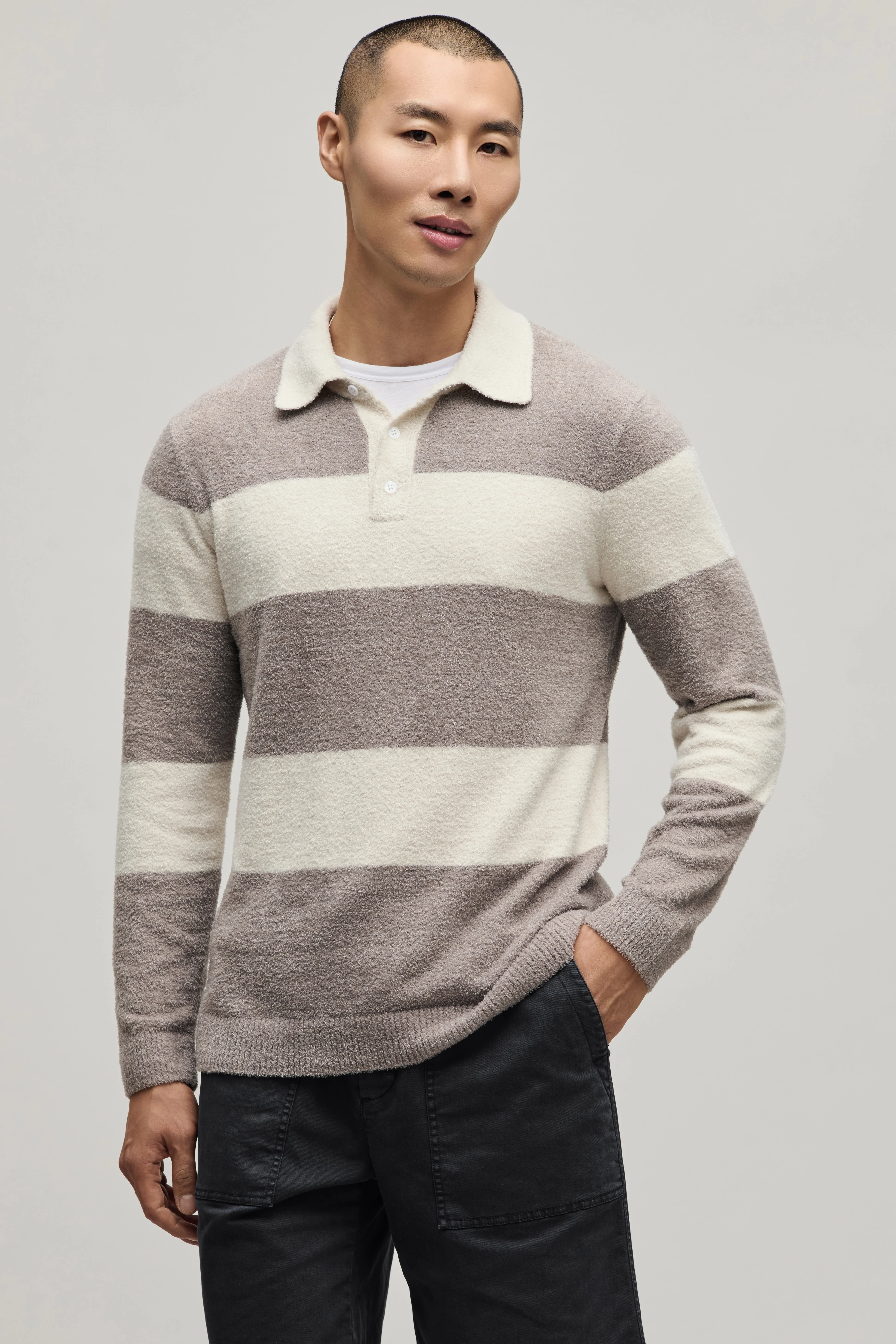 CozyChic Lite® Rugby Sweater - 1