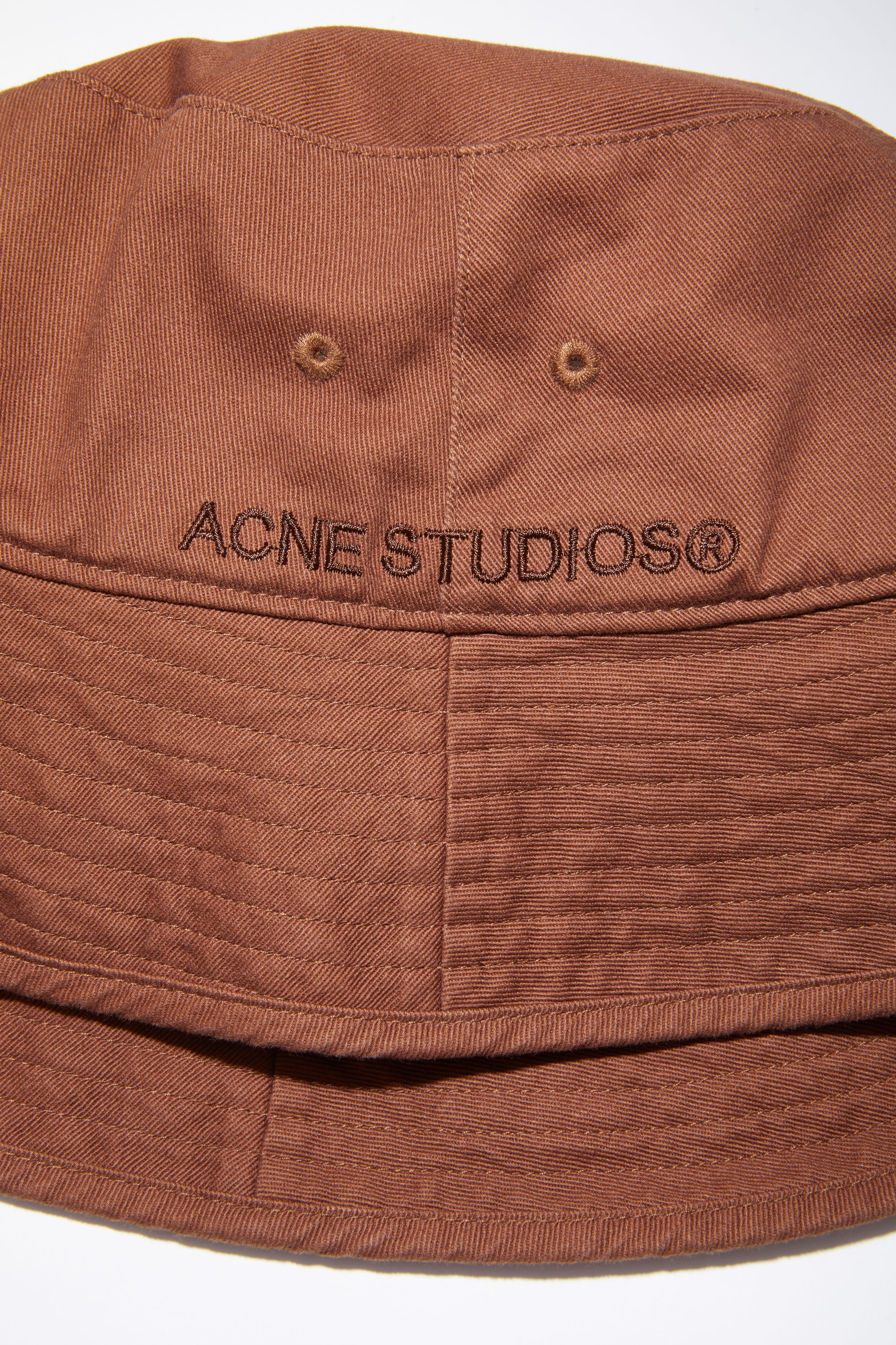 Twill bucket hat - Brown - 5