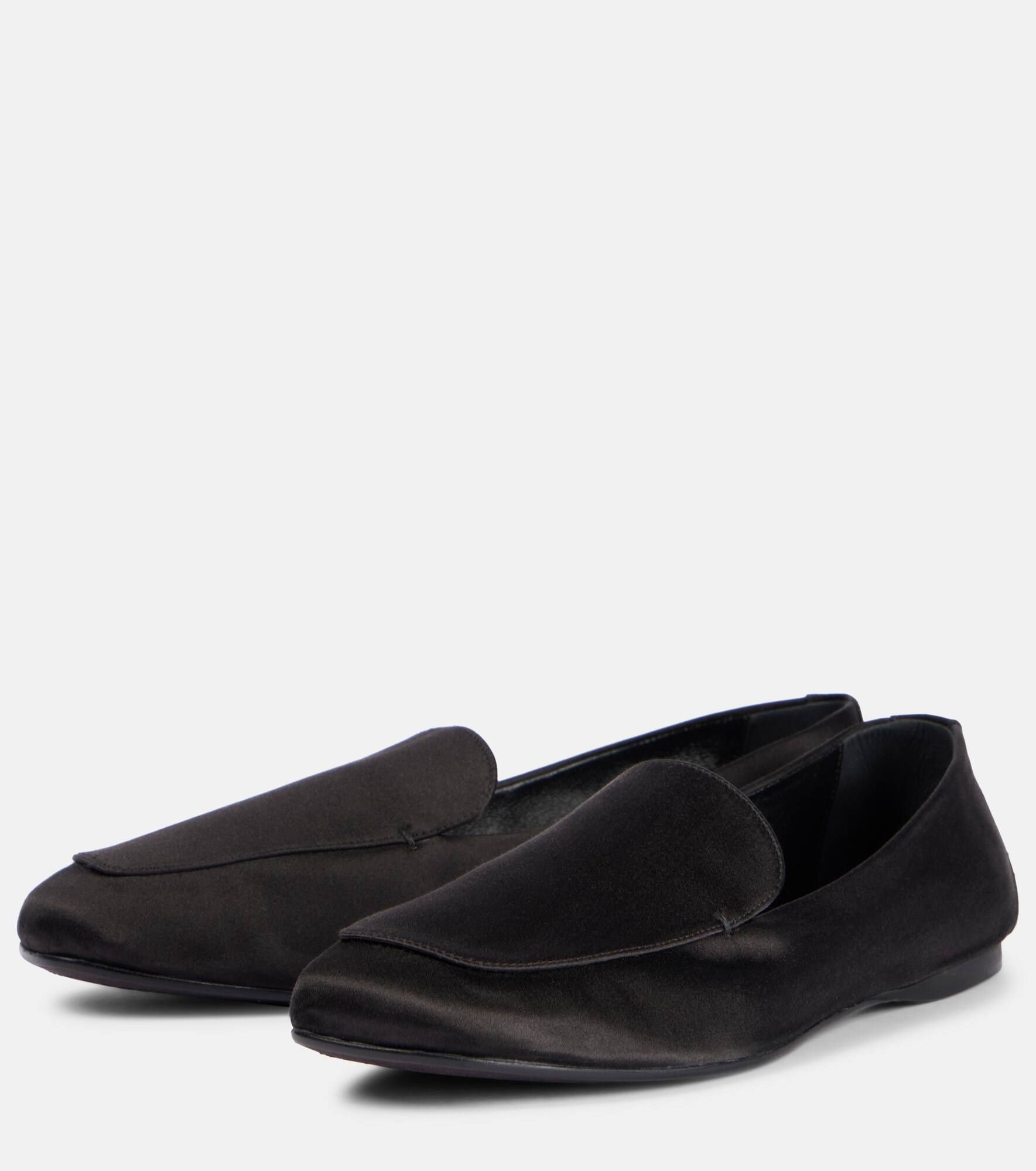 Monroe satin loafers - 4