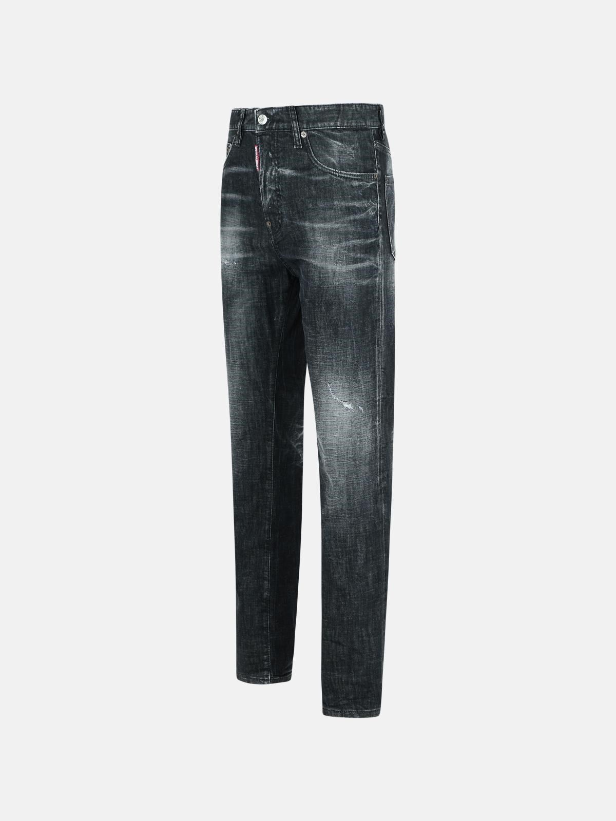 '642' BLACK COTTON JEANS - 2