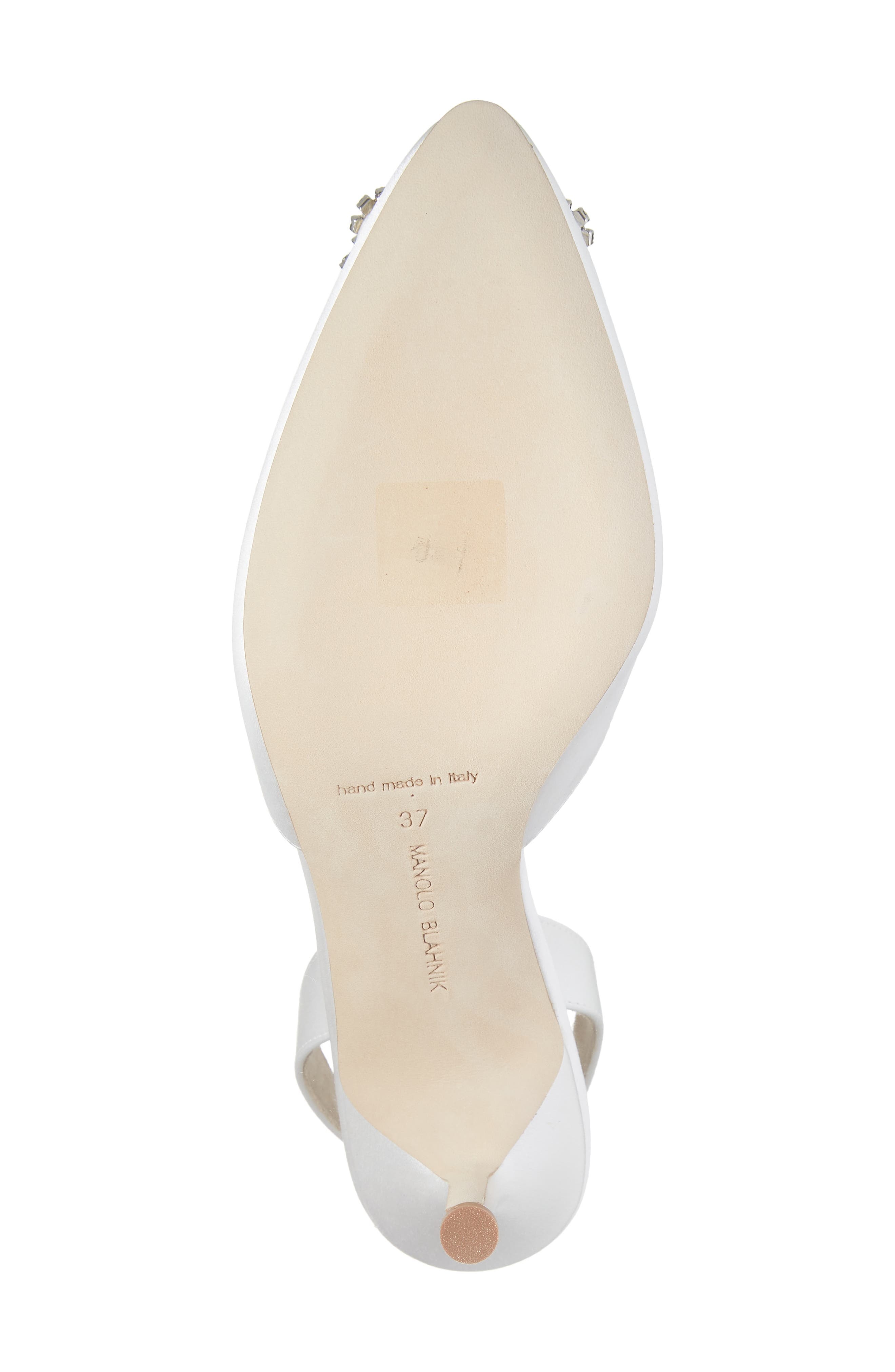 Hangisli Crystal Buckle Pointed Toe Slingback Pump - 6