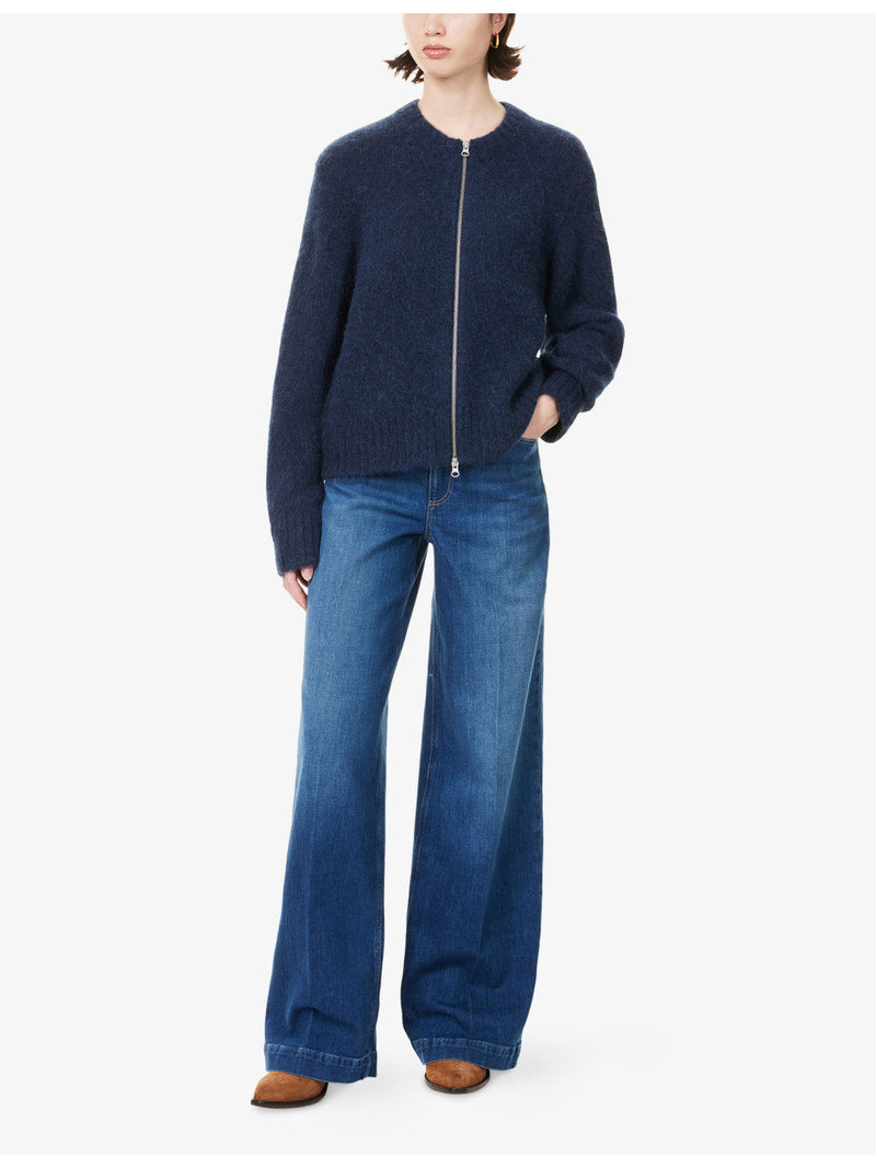 PAIGE Harper Wide-Leg Denim Jeans outlook