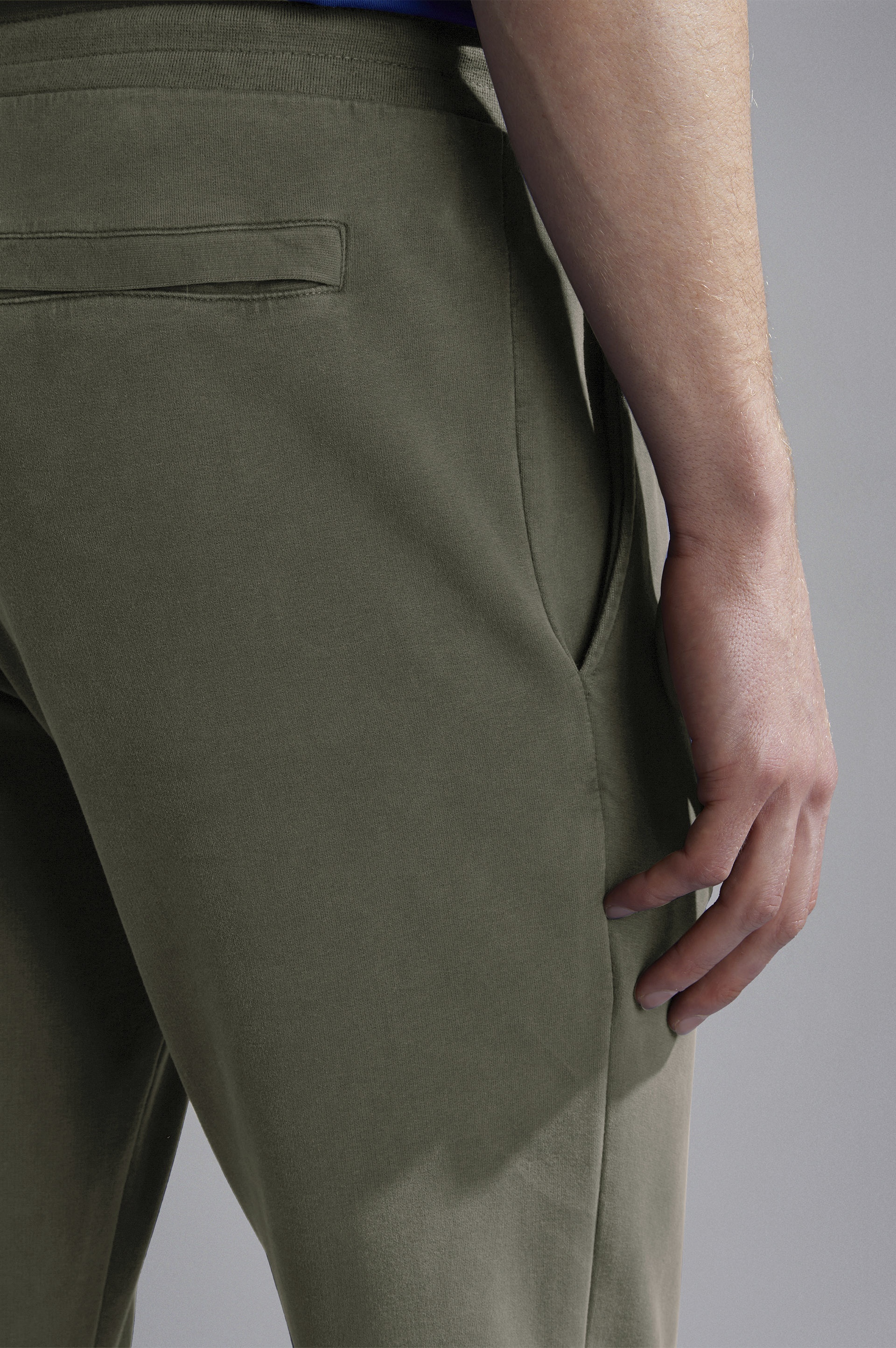 GARMENT DYED STRETCH COTTON JOGGERS - 4