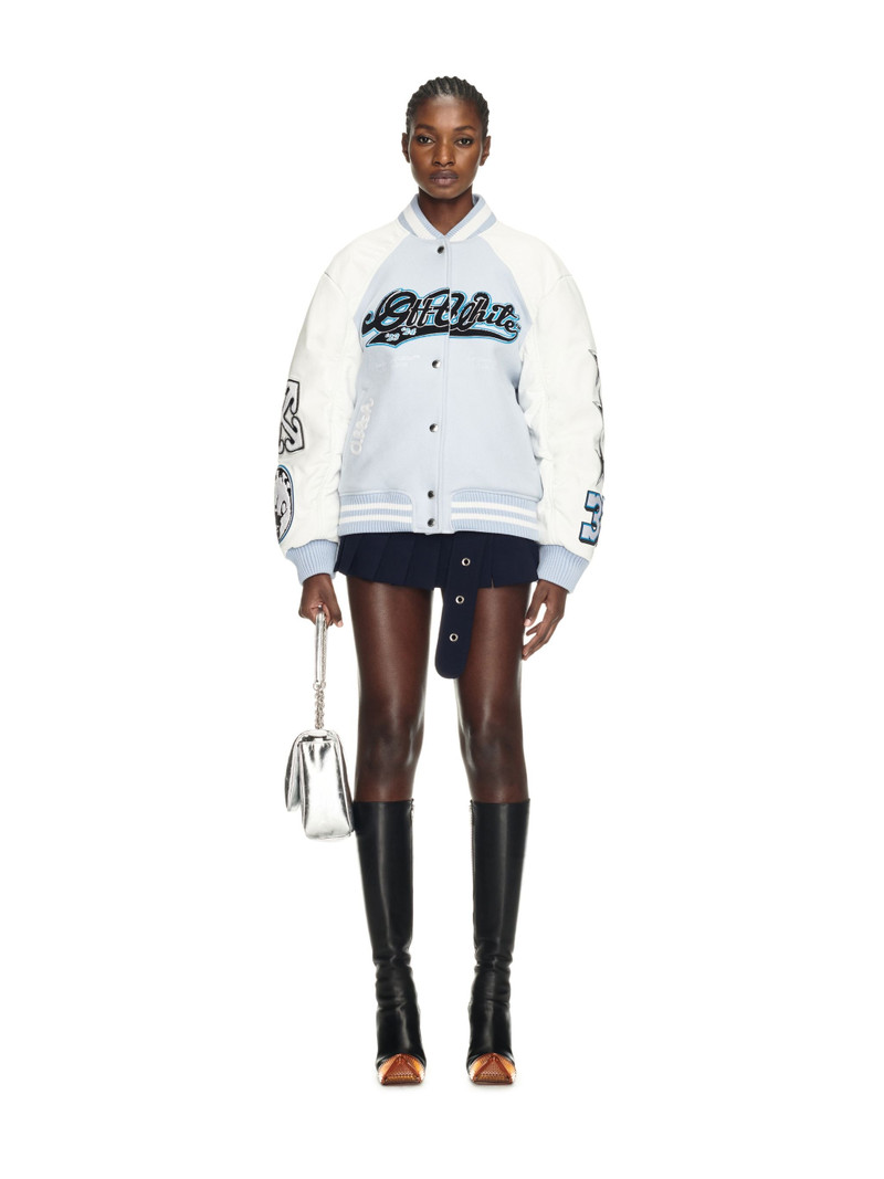 Off-White Moon Wheel Varsity outlook