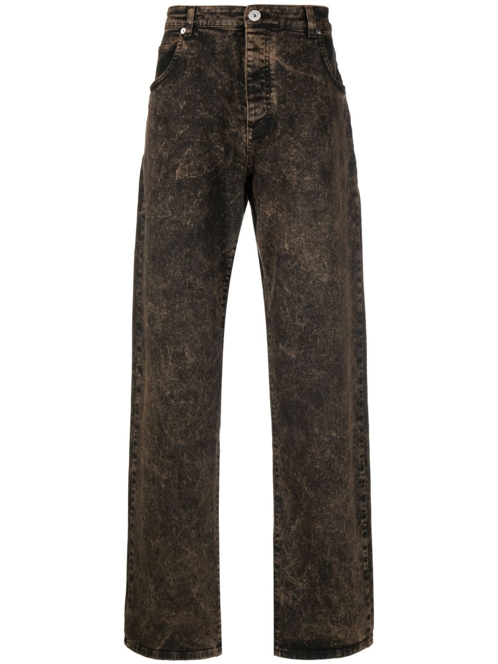 distressed-effect dnim jeans - 1