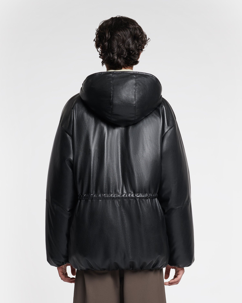 Okobor™ Alt-Leather Belted Puffer 9