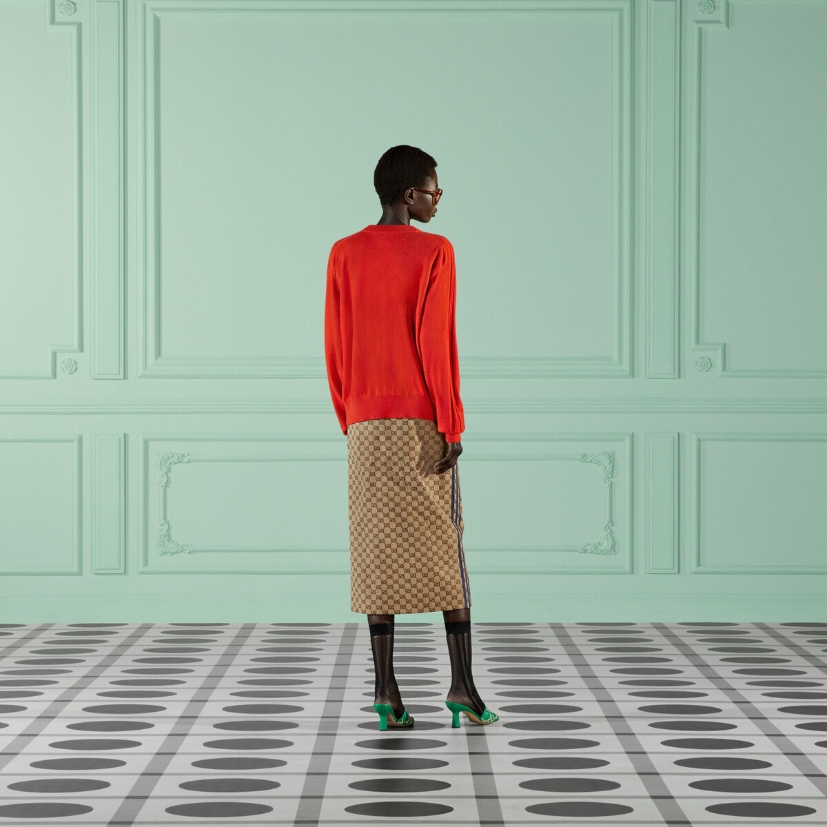 adidas x Gucci GG canvas skirt - 3