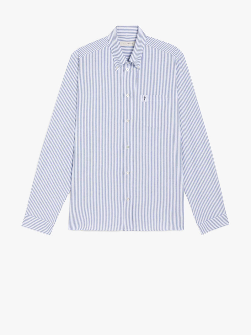 BLOOMSBURY NAVY & WHITE COTTON SHIRT - 1