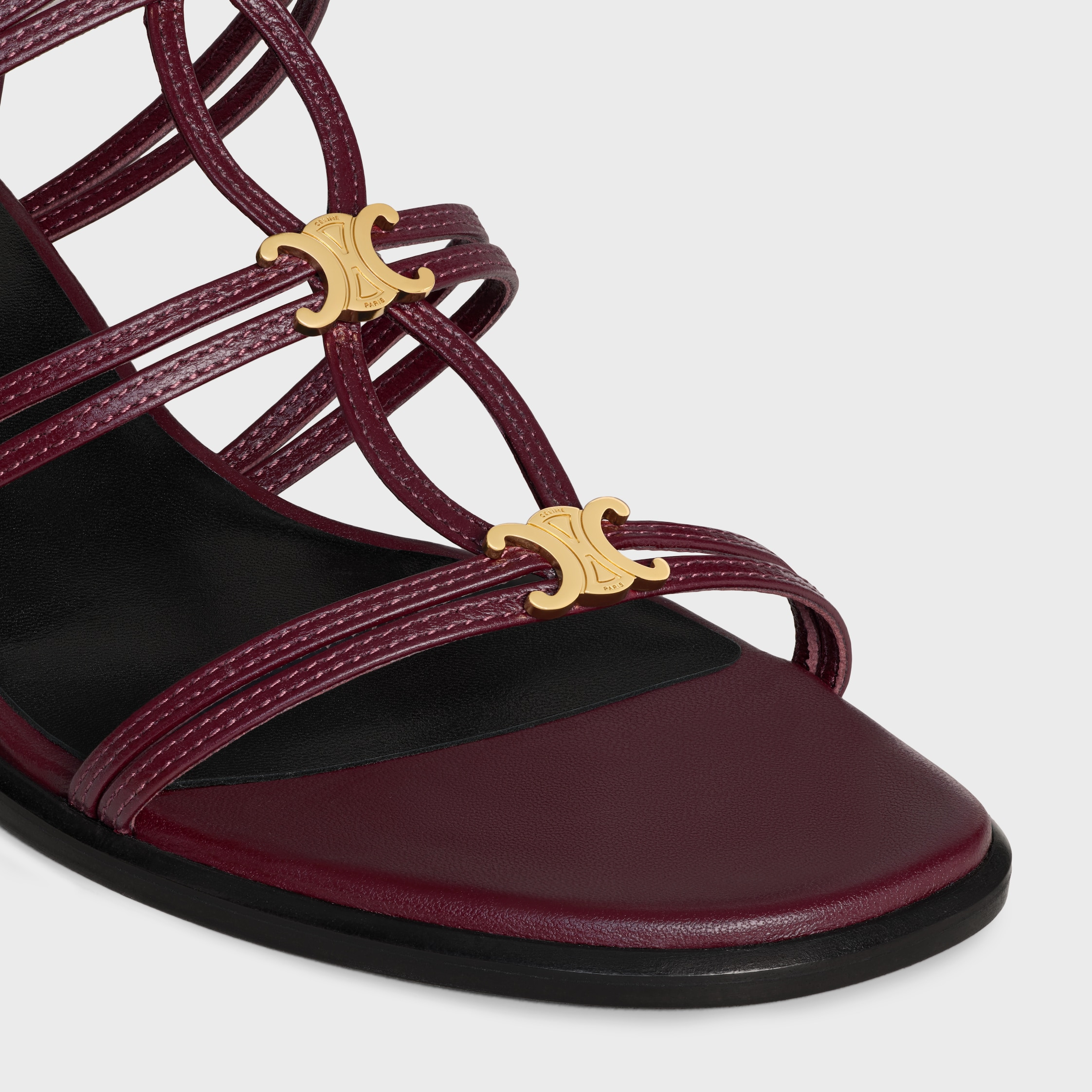 CELINE CLEMENCE MULTI TRIOMPHE SANDAL IN LAMBSKIN - 4