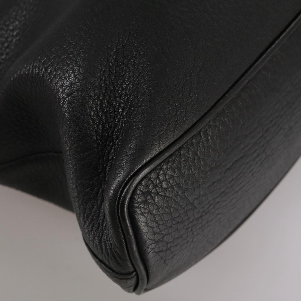 Burberry Hand Bag Leather Black Gold - 10
