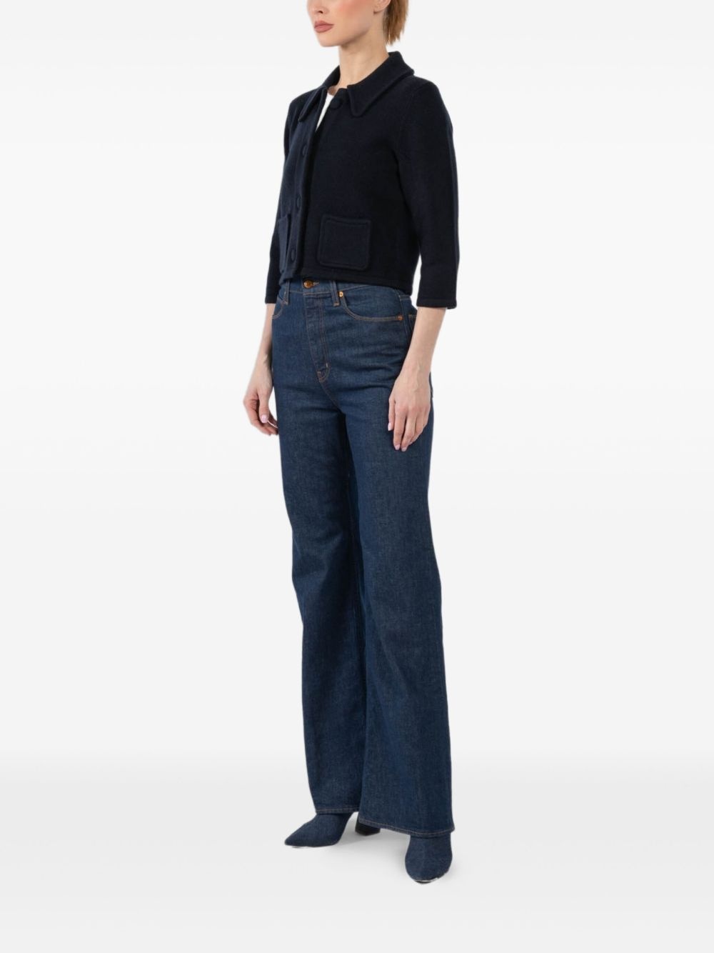 collared pocket cardigan - 3