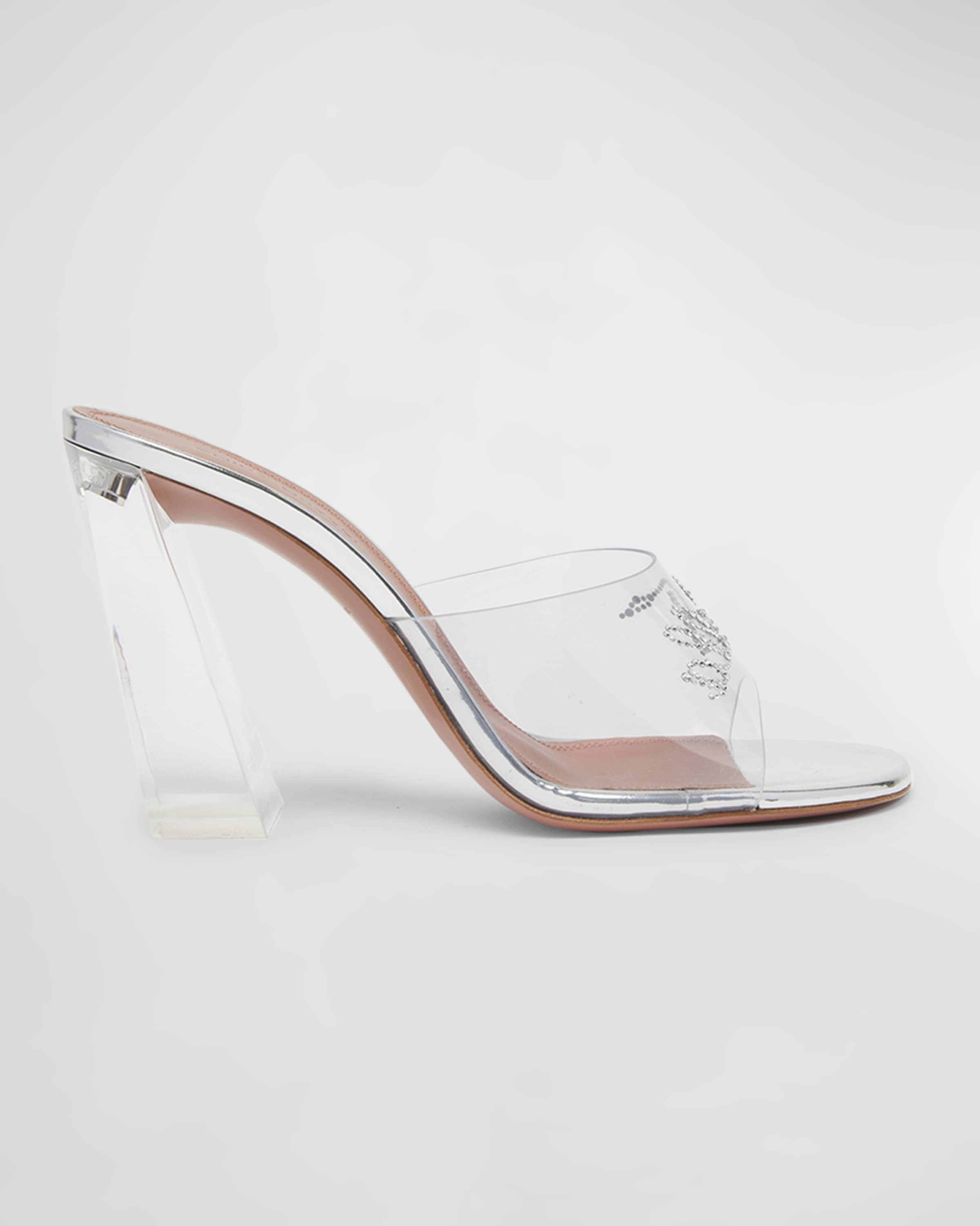 Bella Glass Slipper Mule Sandals - 1