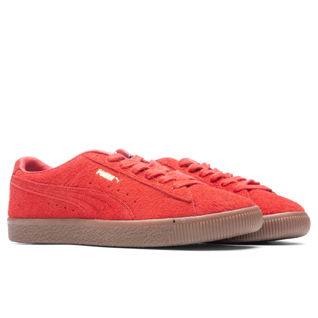 PUMA SUEDE VTG HAIRY SUEDE - RED - 2