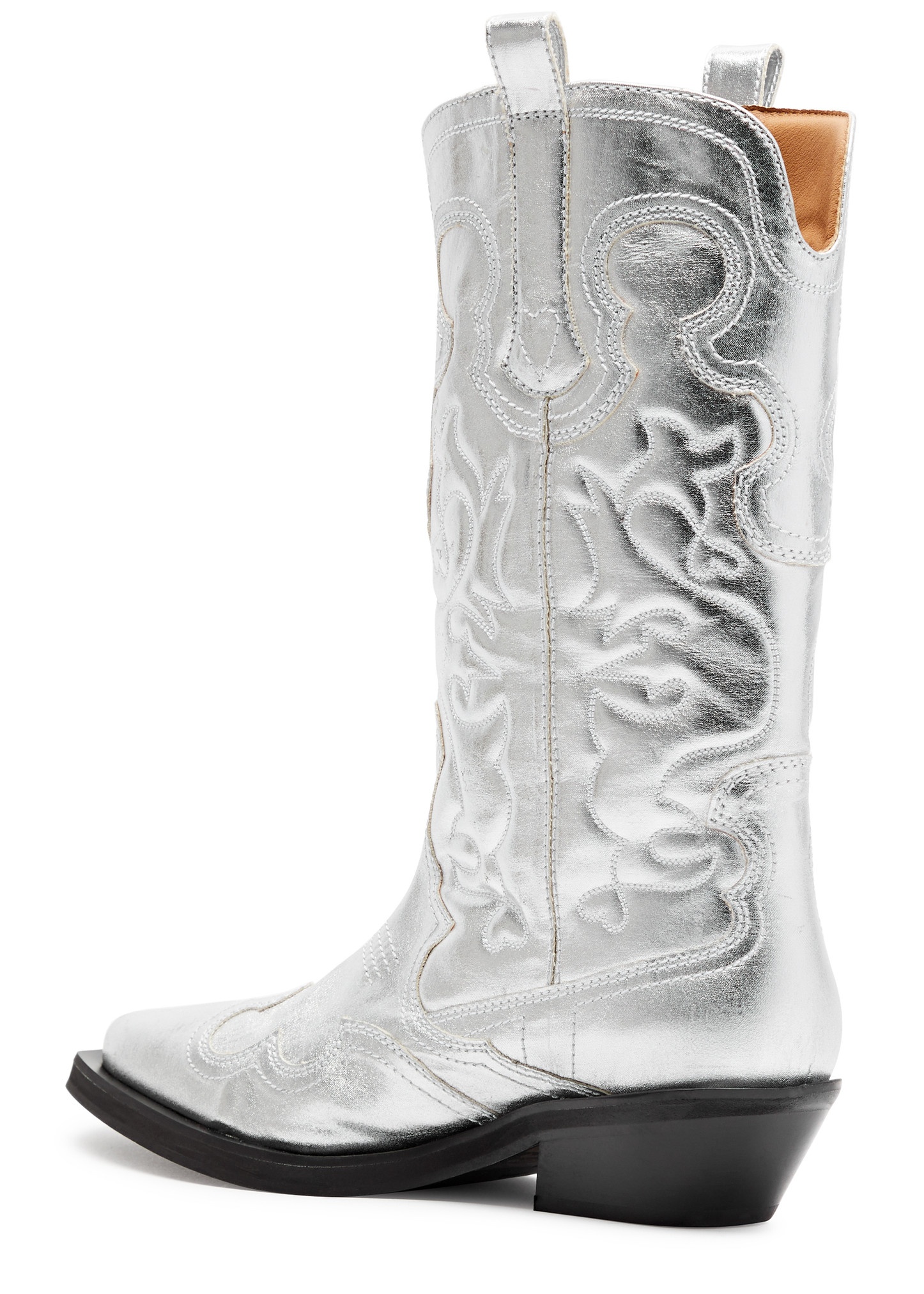 50 metallic leather cowboy boots - 2