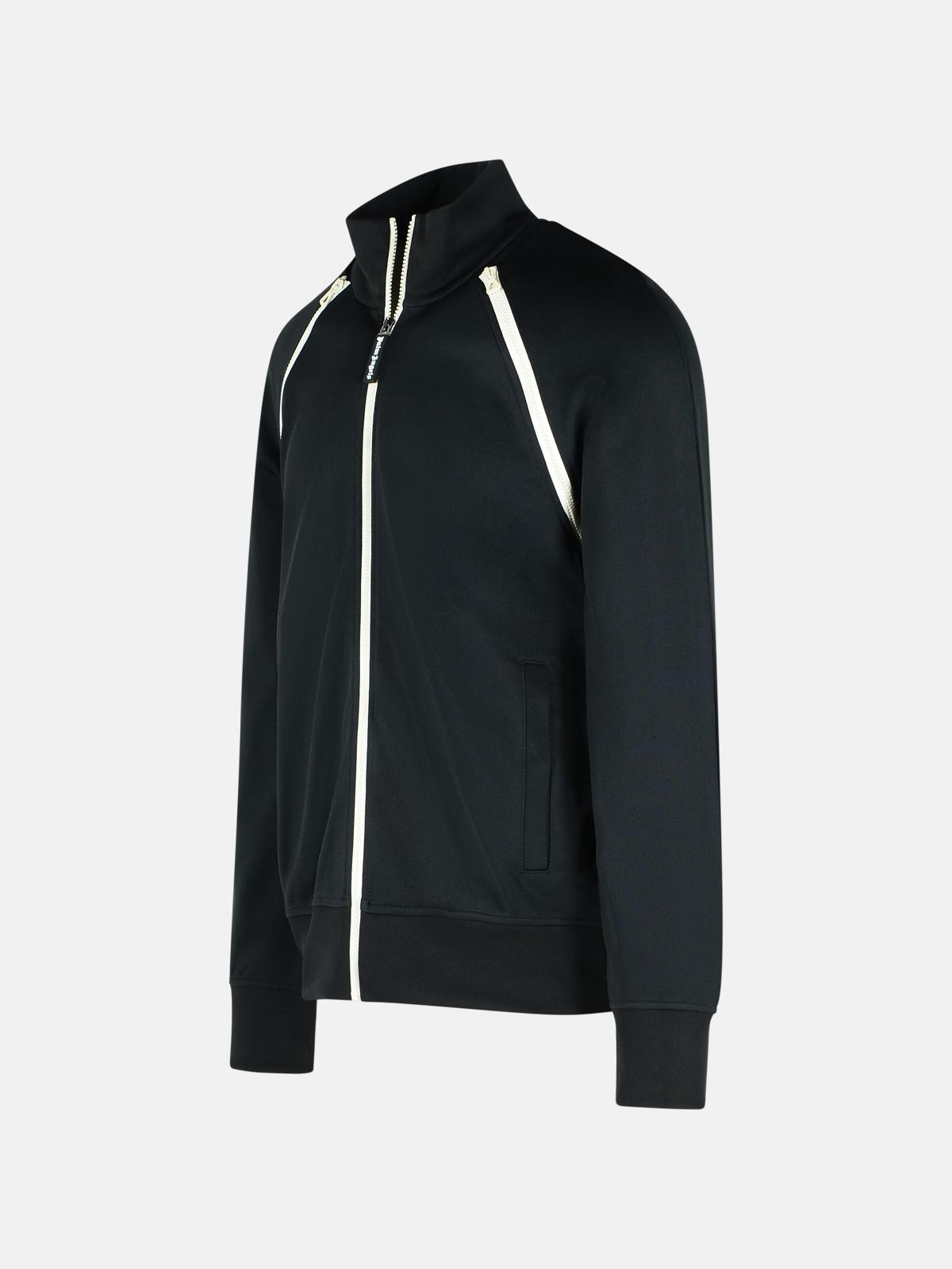 'TRACK' BLACK POLYESTER BLEND JACKET - 2