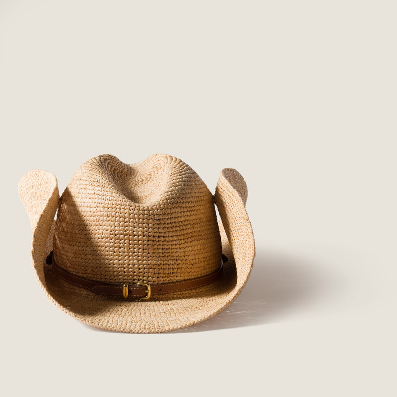 Miu Miu Raffia hat outlook