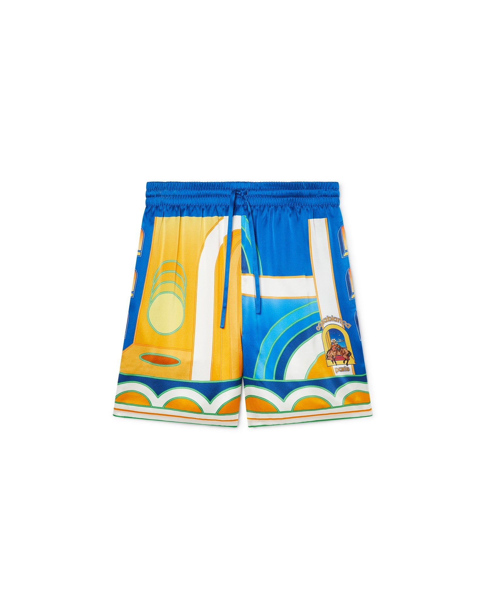 Paysage Silk Shorts - 1