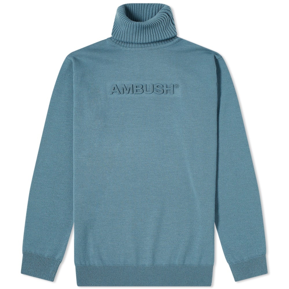 Ambush Embossed Logo Knit Turtleneck - 1