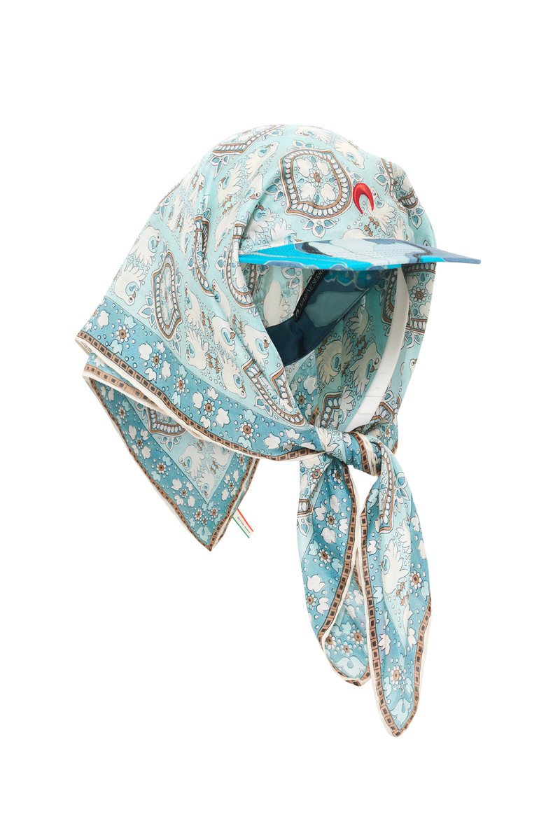Regenerated Silk Scarves Veiled Cap 1