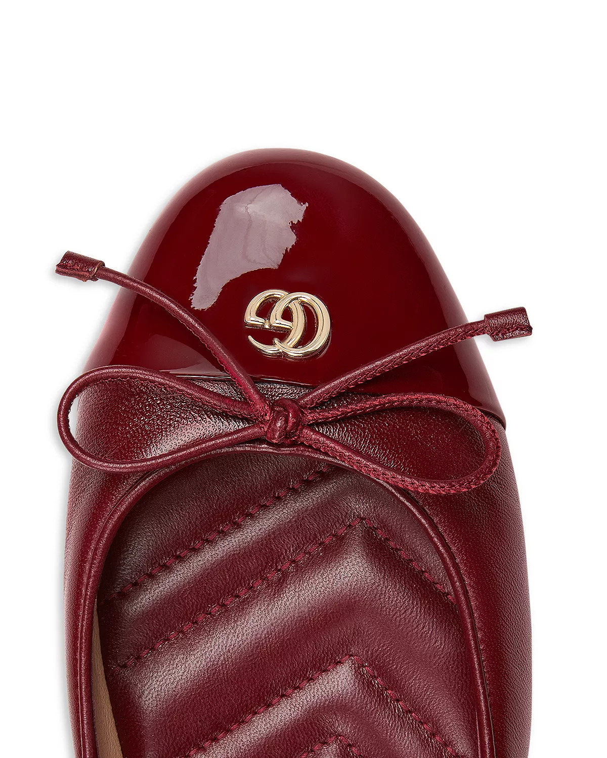 Women's New Marmont GG Leather Ballet Flats - 5