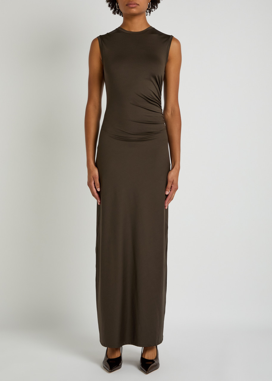 Stella Mccartney Ruched Stretch-jersey Maxi Dress - 2