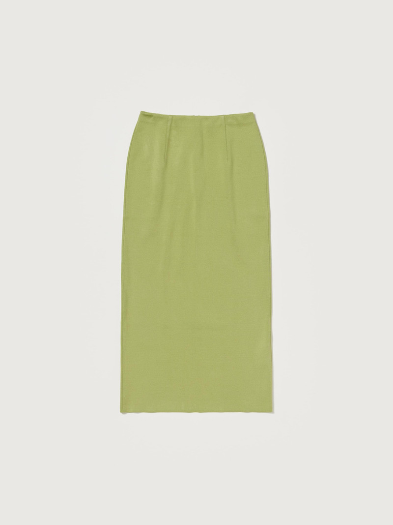 DOUBLE FACED SILK COTTON KNIT SKIRT 1