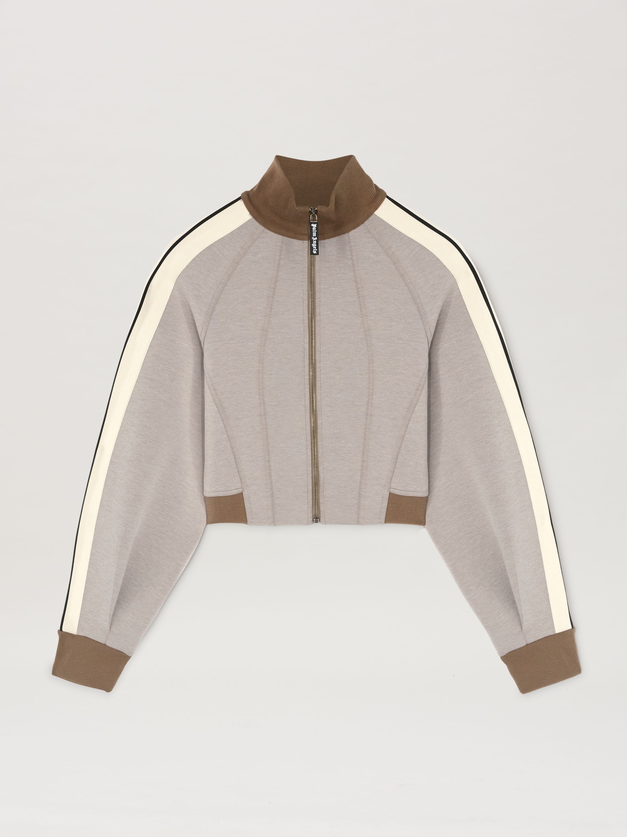 Neoprene cropped track jacket - 1