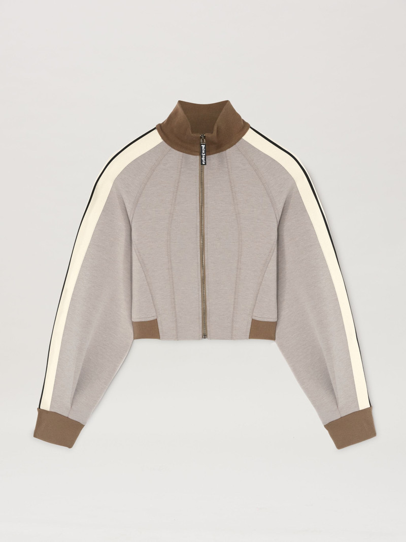 Neoprene cropped track jacket 1