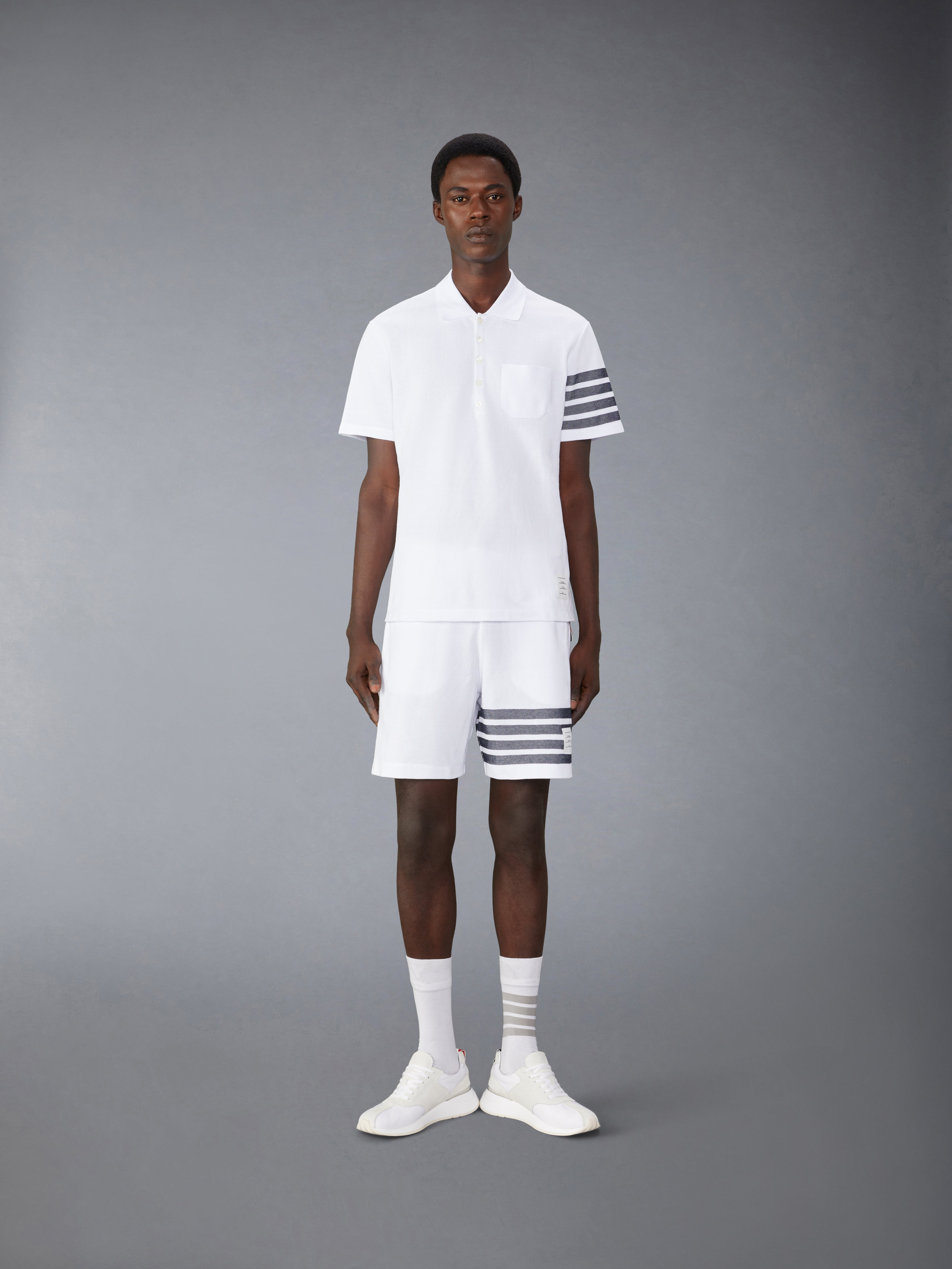 4-Bar cotton polo shirt - 3