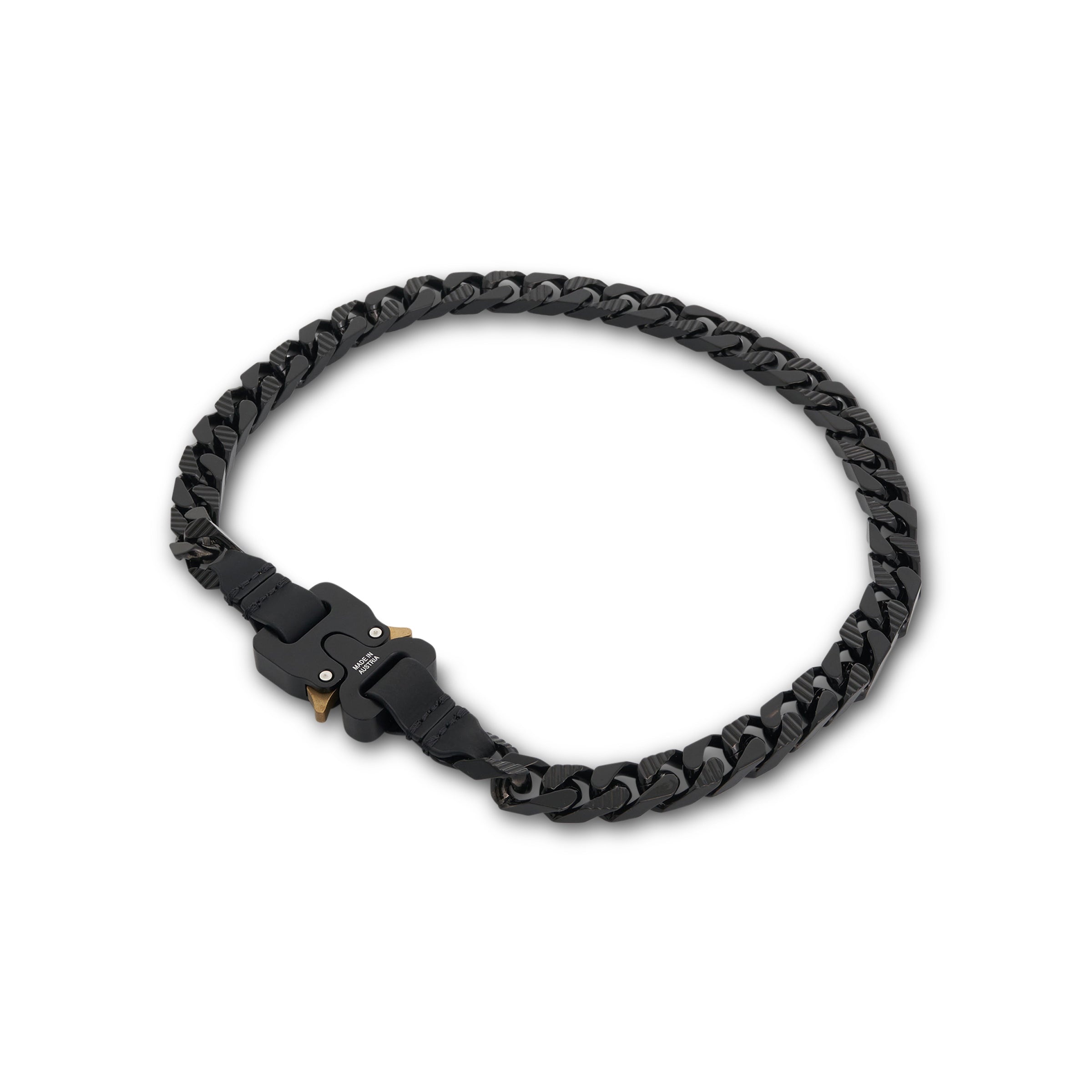 Coloured Chain Necklace in Black - 3