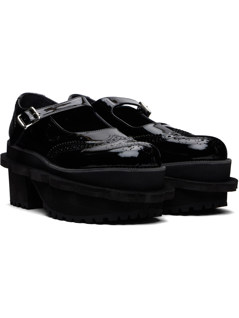Black Platform Ballerina Flats 4
