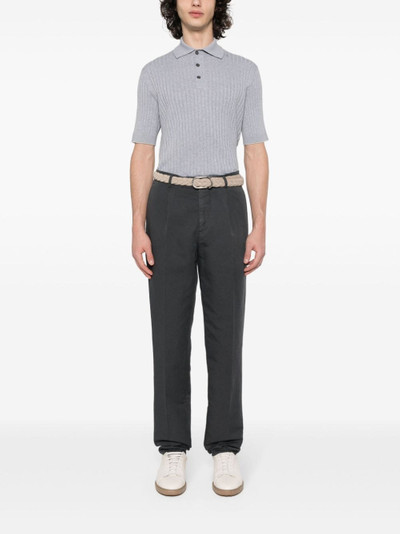 Brunello Cucinelli tapered chino trousers outlook