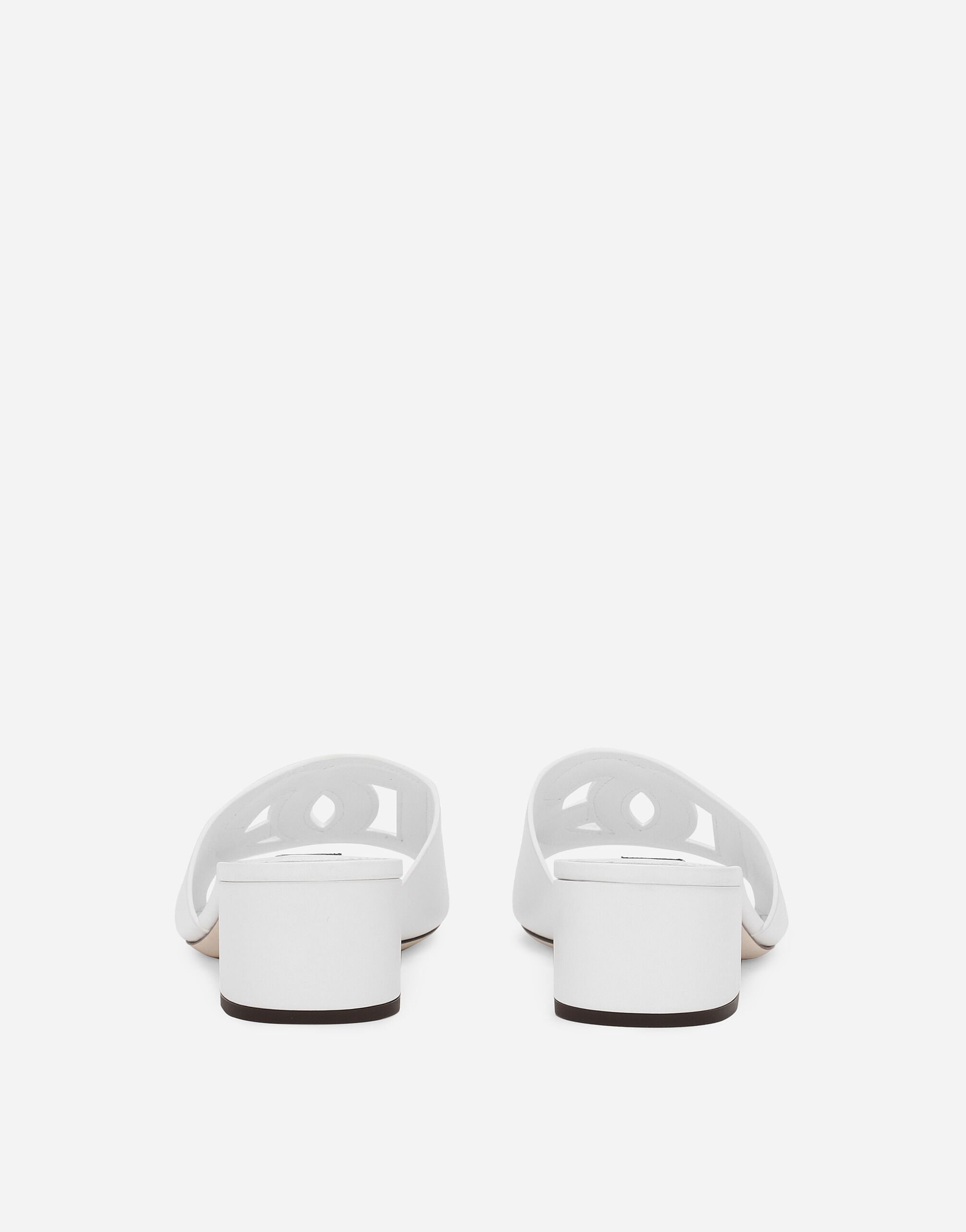 Calfskin mules with DG Millennials logo - 3
