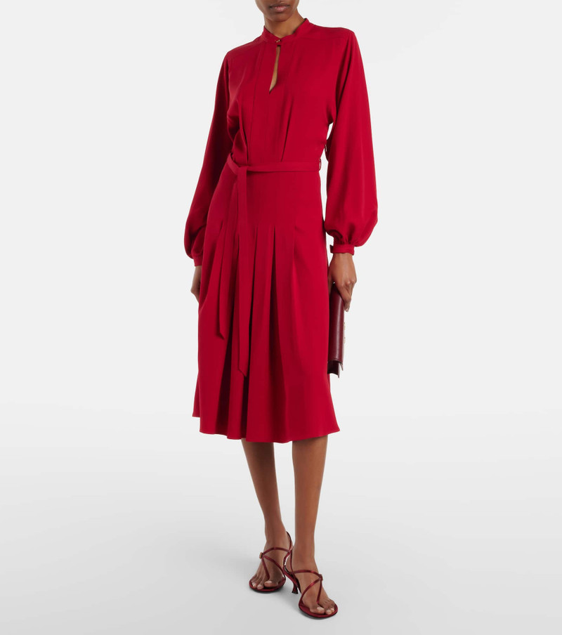 Loro Piana Haileen silk and wool crêpe cady midi dress outlook