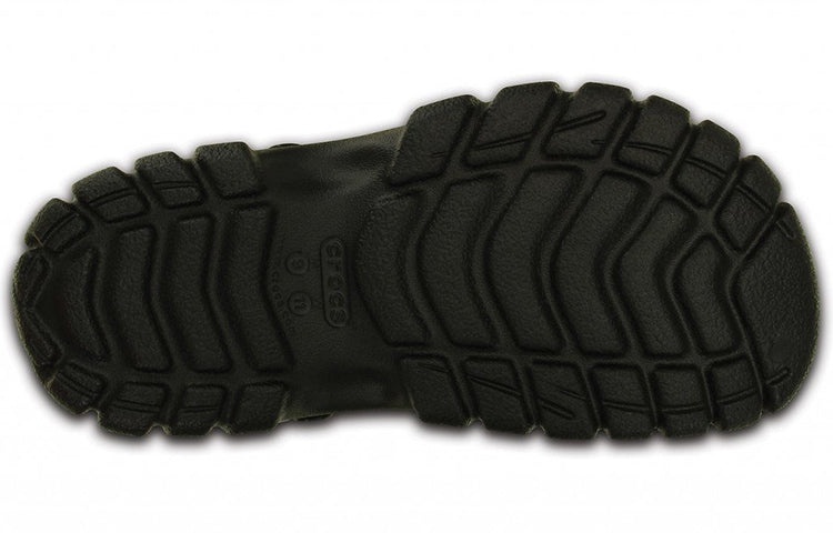 Crocs Cozy Non-Slip Sports Unisex Black Sandals 202651-02S - 8