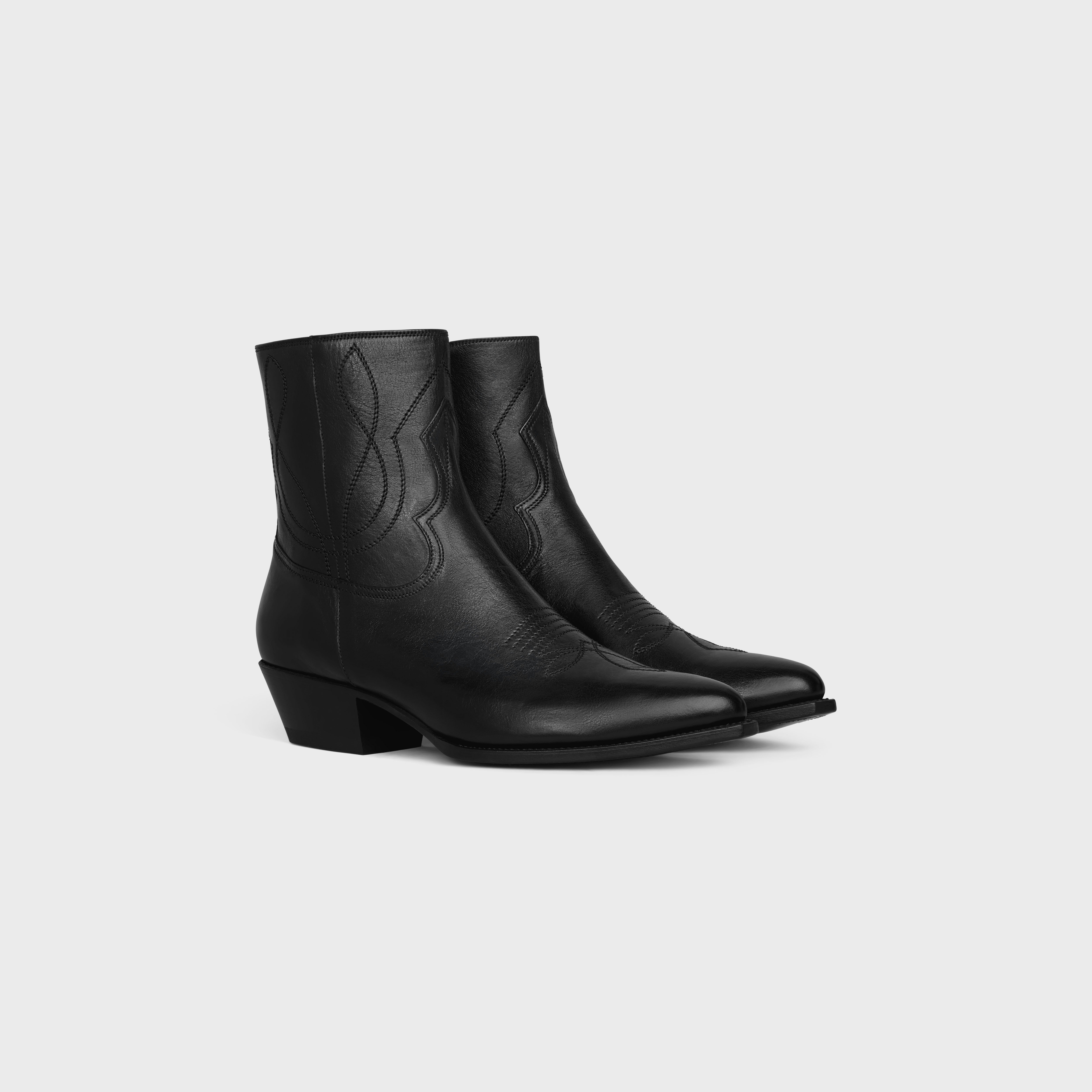 ZIPPED WESTERN BOOTS in Calfskin - 2