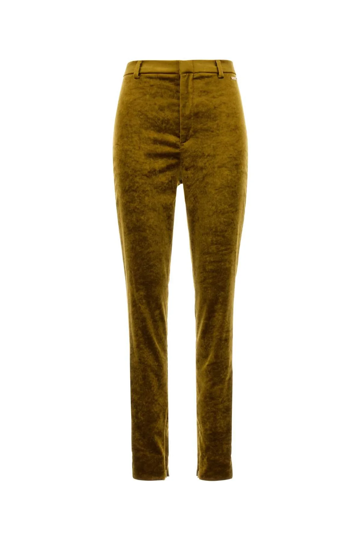 Gucci Women Olive Green Chenille Skinny Pant - 1