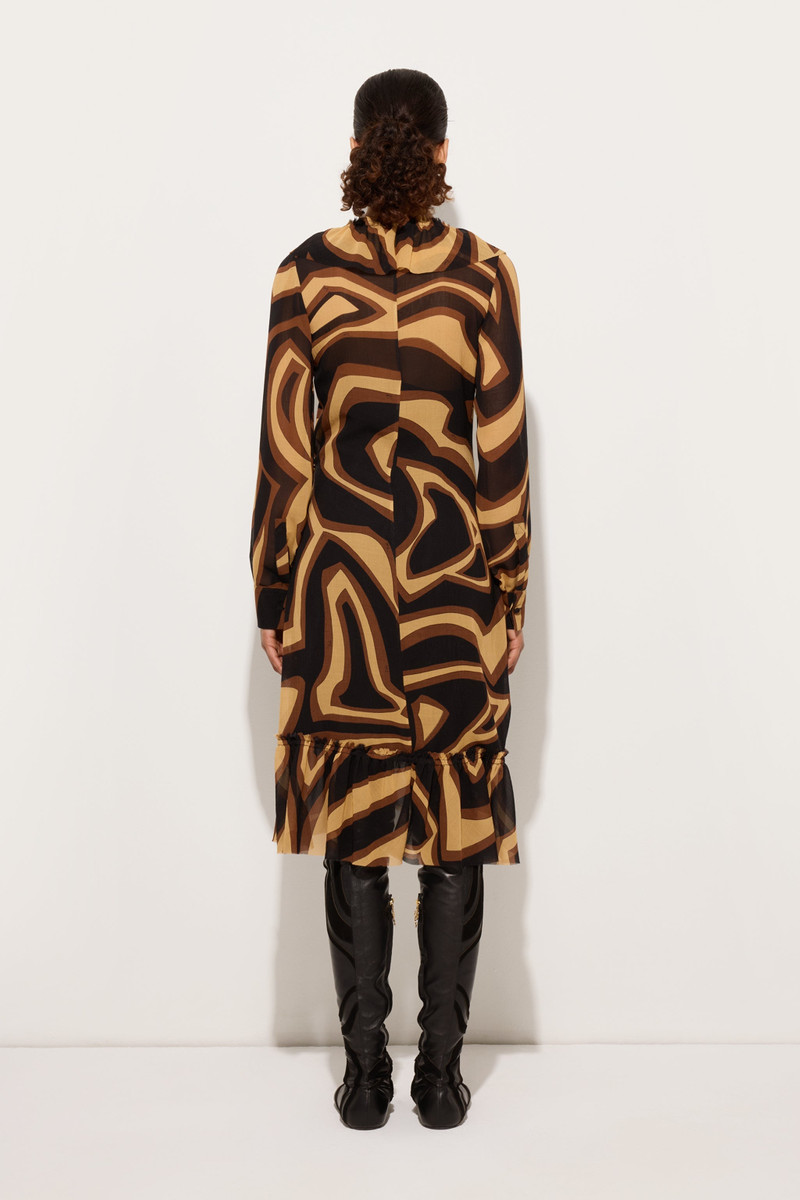 LABIRINTO PRINT WRAP DRESS 4