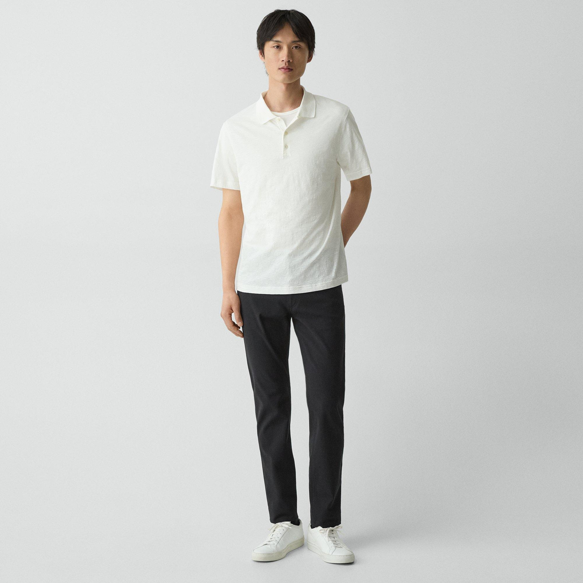 Bron Polo Shirt in Cosmos Slub Cotton - 6