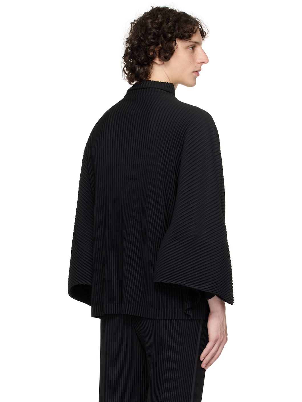 Black Kinetic Sculpture Turtleneck - 3