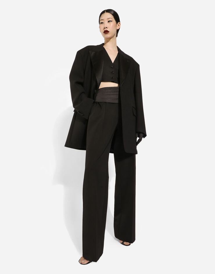 Cropped woolen gilet - 6