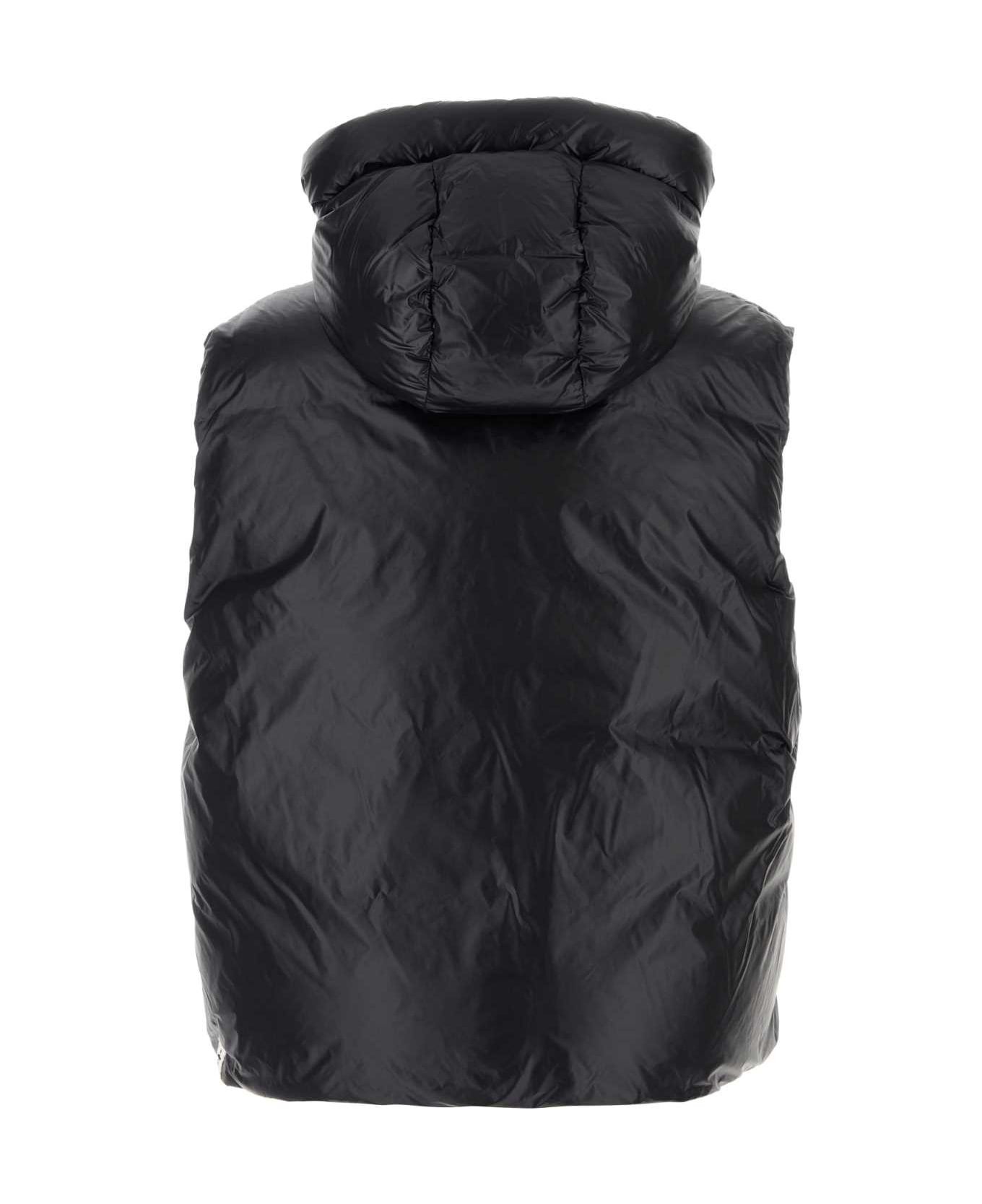 Black Nylon Down Jacket - 2