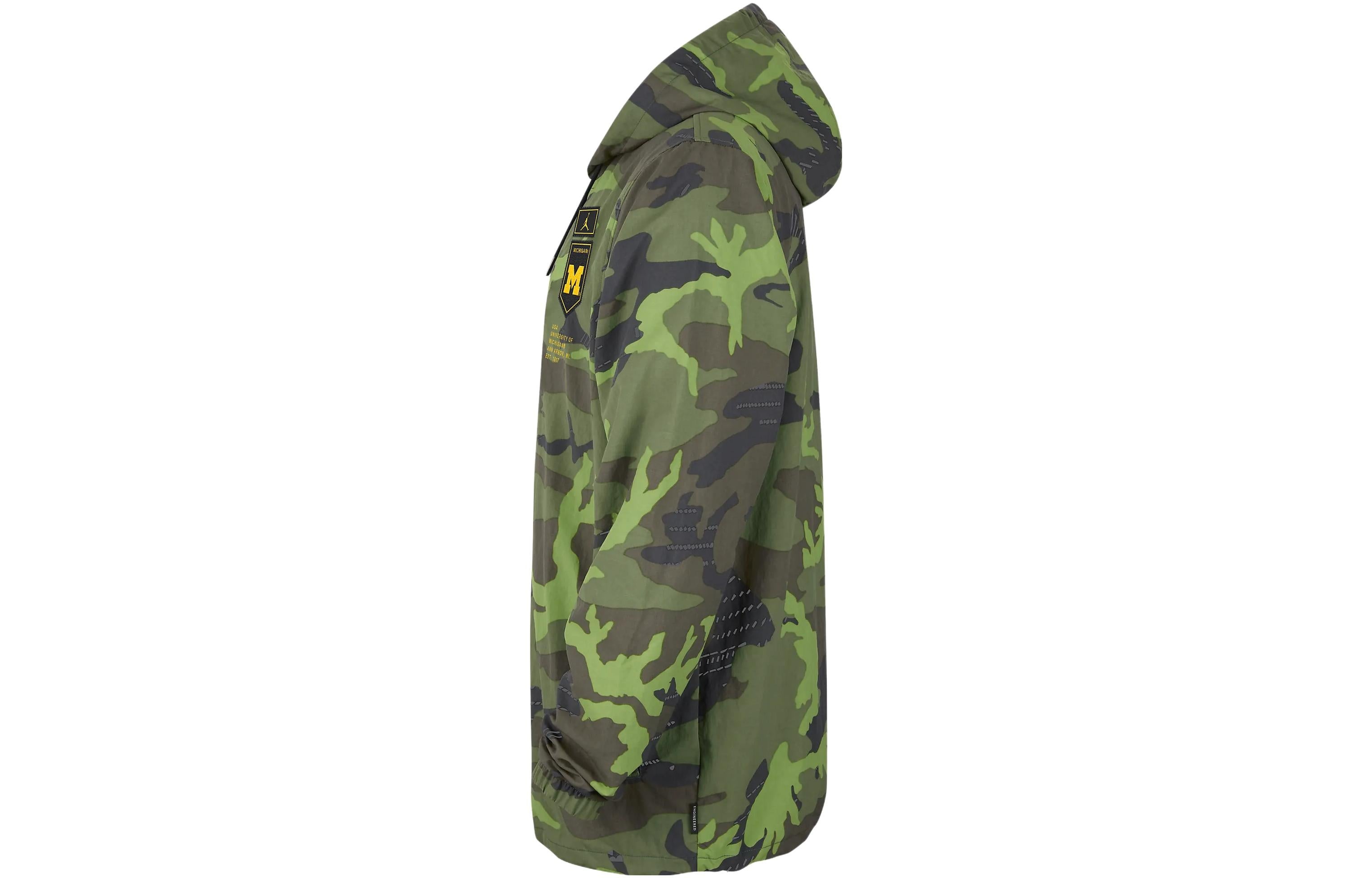 Air Jordan College Jacket 'Green Camo' DQ2233-328 - 3