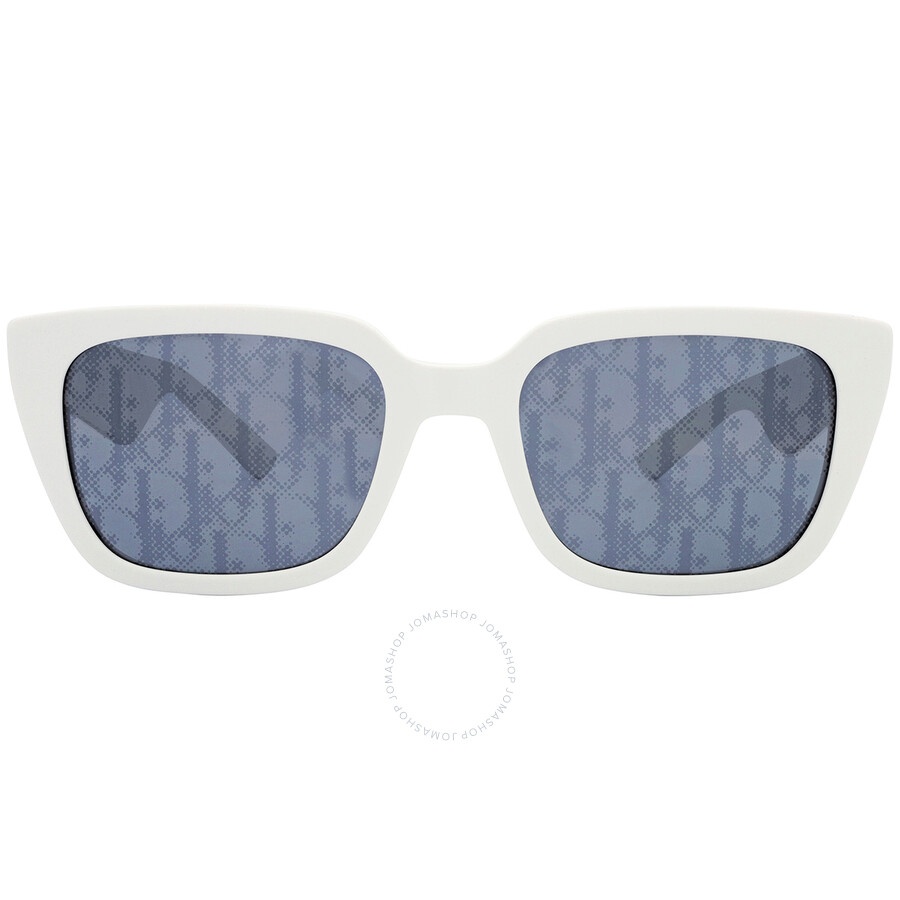 Dior Blue Logo Square Men's Sunglasses DIOR B27 S2I 50B8 55 - 1